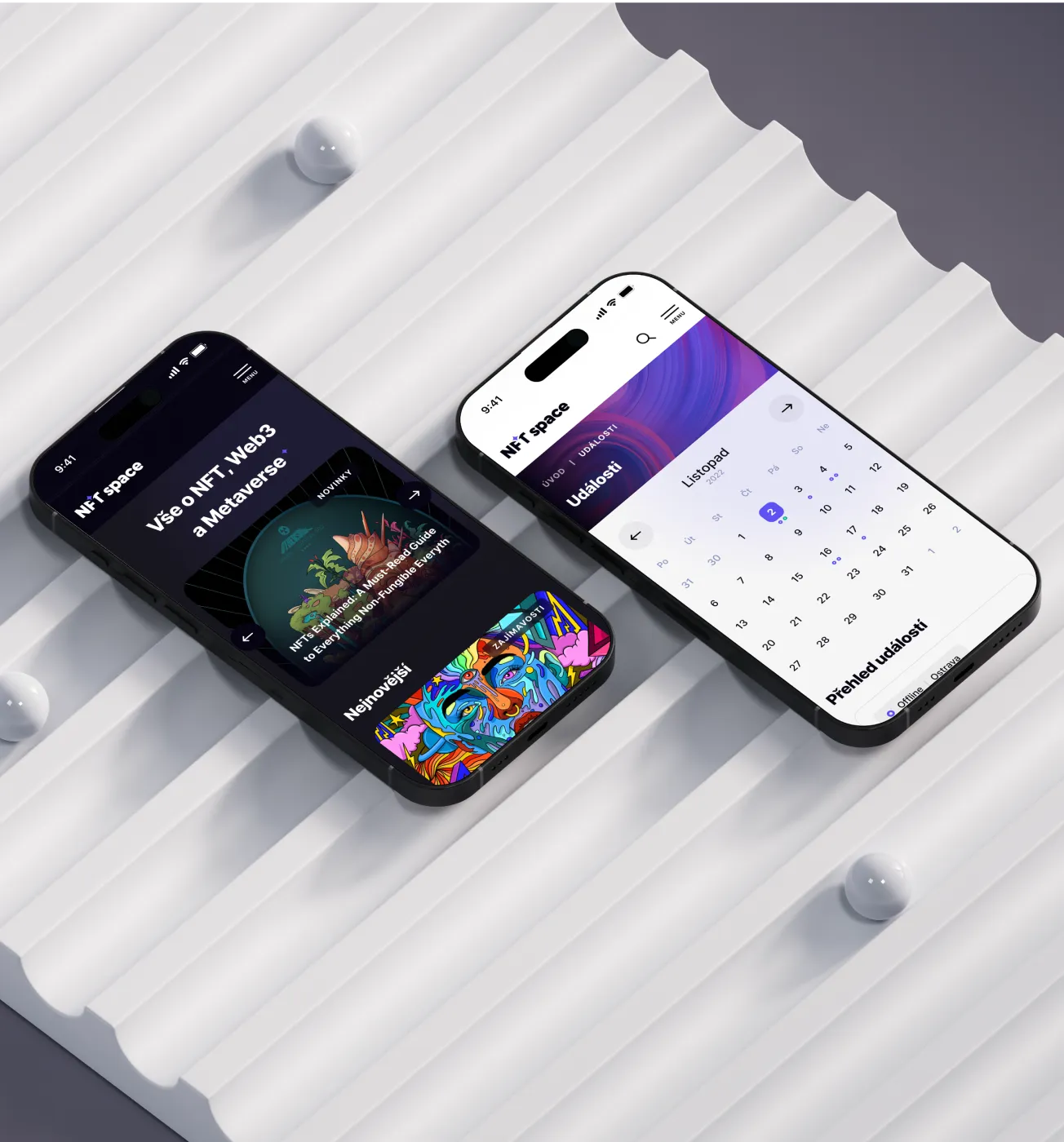 Reference NFT Space – Branding / Webdesign / Vývoj webu